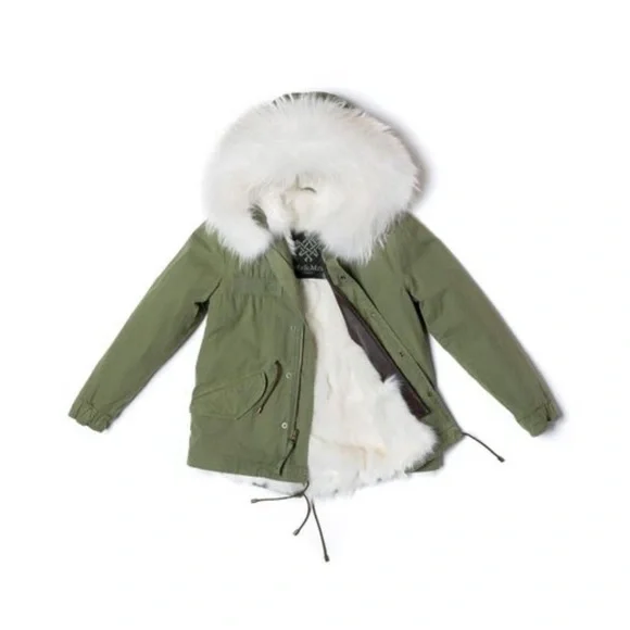 Mr & Mrs Italy | Jackets & Coats | Mr Mrs Italy Army Green Fur